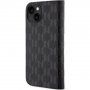 Karl Lagerfeld Saffiano Monogram flip etui za iPhone 13 - črna