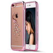 Roza - zlata prevleka s kamni za iPhone 6 / 6S - pav