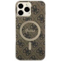 Guess 4G IML ovitek z MagSafe za iPhone 13 Pro Max - rjava