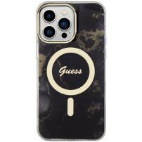 Guess Marble IML ovitek z MagSafe za iPhone 13 Pro Max - črna