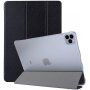 Svileno ohišje s funkcijo spanja za iPad Pro 12,9" (2018-2022) - črna