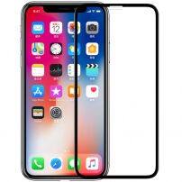 NILLKIN kaljeno 3D steklo za iPhone XS Max - črna