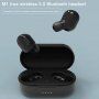 TWS-M1 brezžične bluetooth slušalke s polnilnim etuijem za Apple naprava - bela