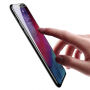 BASEUS kaljeno steklo z zaobljenim robom za iPhone XS Max - črna