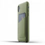 Mujjo etui iz usnjene denarnice za iPhone XR - olivno