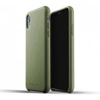 Mujjo polna usnjena torbica za iPhone XR - olivno