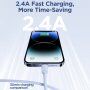 JOYROOM podatkovni in polnilni kabel USB-A / Lightning za iPhone / iPad - 1,2 m - svetlo modra