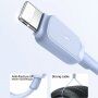 JOYROOM podatkovni in polnilni kabel USB-A / Lightning za iPhone / iPad - 1,2 m - svetlo modra