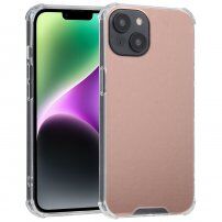 Ovitek z zrcalno površino za iPhone 14 Plus - roza-zlato