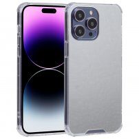 Ovitek z zrcalno površino za iPhone 14 Pro Max - srebro