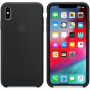 Pristna Apple Silikonska prevleka za iPhone XS Max - črna