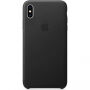 Originalna usnjena torbica Apple za iPhone XS Max - črna