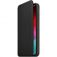 Originalna usnjena torbica Apple Folio za iPhone XS Max - črna