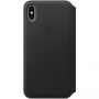 Originalna usnjena torbica Apple Folio za iPhone XS Max - črna