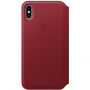 Originalna usnjena torbica Apple Folio za iPhone XS Max - rdeče
