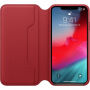 Originalna usnjena torbica Apple Folio za iPhone XS Max - rdeče