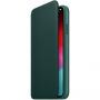 Originalna usnjena torbica Apple Folio za iPhone XS Max - borovo zelena