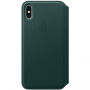 Originalna usnjena torbica Apple Folio za iPhone XS Max - borovo zelena