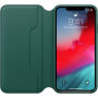 Originalna usnjena torbica Apple Folio za iPhone XS Max - borovo zelena