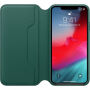 Originalna usnjena torbica Apple Folio za iPhone XS Max - borovo zelena