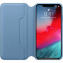 Originalna usnjena torbica Apple Folio za iPhone XS Max - modro-siva