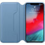 Originalna usnjena torbica Apple Folio za iPhone XS Max - modro-siva