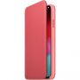 Originalna usnjena torbica Apple Folio za iPhone XS Max - peony roza