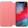Originalna usnjena torbica Apple Folio za iPhone XS Max - peony roza