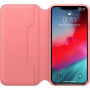 Originalna usnjena torbica Apple Folio za iPhone XS Max - peony roza