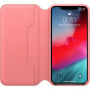 Originalna usnjena torbica Apple Folio za iPhone XS Max - peony roza