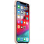 Pristna Apple Silikonska prevleka za iPhone XS Max - peščeno roza