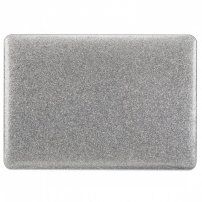 Bleščeč etui s črnim dnom za MacBook Pro 15" (A1707 / A1990) - srebro