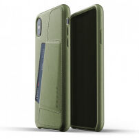 Mujjo etui iz usnjene denarnice za iPhone XS Max - olivno