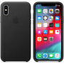 Originalna usnjena torbica Apple za iPhone XS - črna