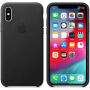 Originalna usnjena torbica Apple za iPhone XS - črna