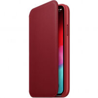 Originalna usnjena torbica Apple Folio za iPhone XS - rdeče