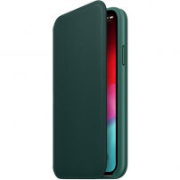 Originalna usnjena torbica Apple Folio za iPhone XS - borovo zelena