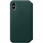Originalna usnjena torbica Apple Folio za iPhone XS - borovo zelena