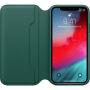 Originalna usnjena torbica Apple Folio za iPhone XS - borovo zelena