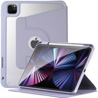 360° vrtljiv etui s predelkom za Apple Pencil za iPad Pro 12,9" (2018-2022) - vijolična