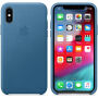 Originalna usnjena torbica Apple za iPhone XS - modro-siva