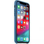 Originalna usnjena torbica Apple za iPhone XS - modro-siva