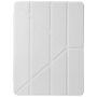 Etui s prosojno hrbtno stranjo in origami stojalom za iPad 9,7" (2017/2018) / Air 1 / 2 / Pro 9,7" - siva
