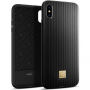 Spigen La Manon Classy pokrov Apple iPhone XS / X - črna