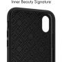 Spigen La Manon Classy pokrov Apple iPhone XS / X - črna