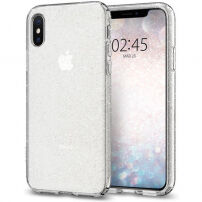 Spigen ovitek s tekočimi kristalnimi bleščicami za iPhone XS / X - jasno