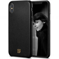 Spigen La Manon Calin pokrov Apple iPhone XS / X - črna