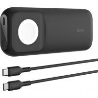 BELKIN powerbank s hitrim brezžičnim polnjenjem za Apple Watch s priključkom USB-C - 10 000 mAh - črna