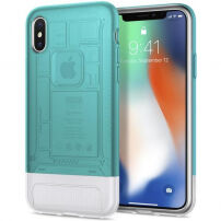 Torbica Spigen Classic C1 za Apple iPhone X - turkizna