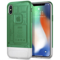 Torbica Spigen Classic C1 za Apple iPhone X - zelena